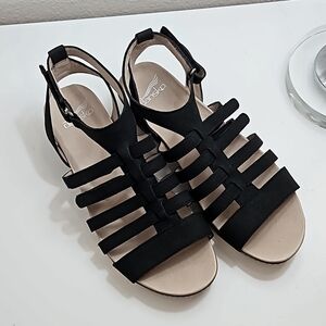 Dansko Black Strappy Sandals